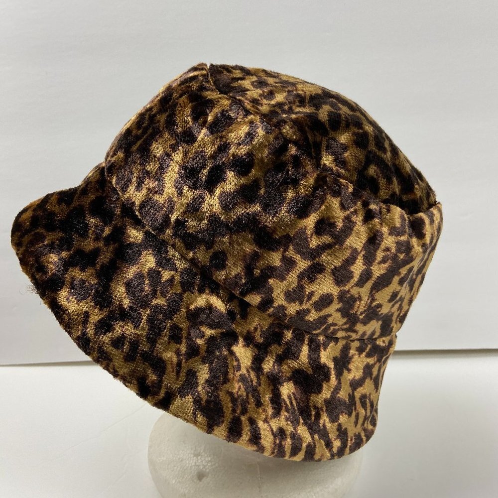 Leopard Bucket Hat Velvet